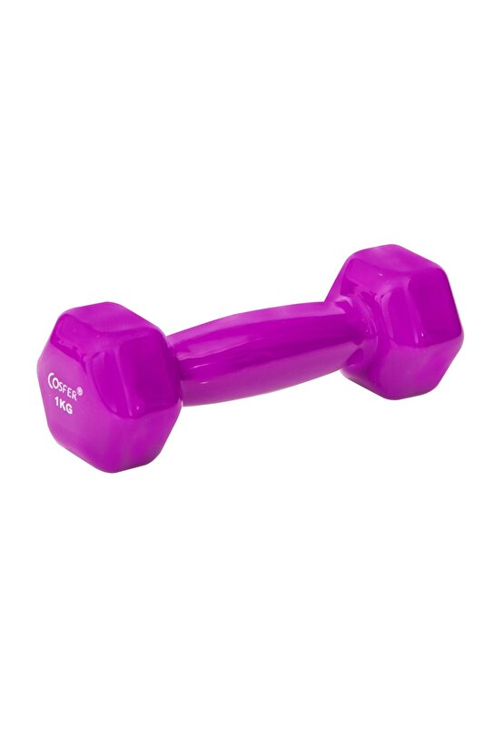 1 Kg Pembe Pvc Demir Dambıl Fizik Tedaviye Uygun Fitness Kardiyo Cross Fit