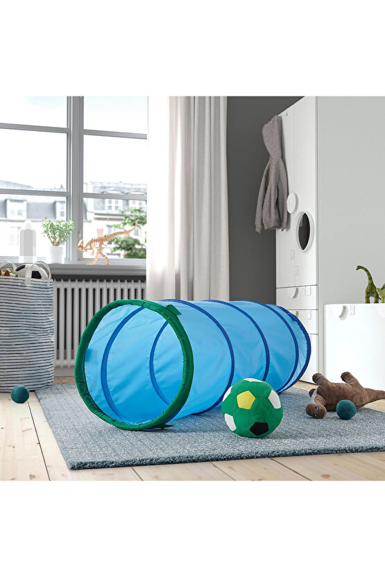 DVARGMAS oyun tüneli, mavi-yeşil, 126 cm