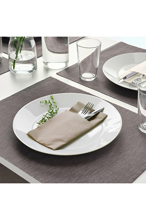 Fantastısk Peçete Bej Renk Cepli 38x38 Cm 25 Adet 10402501