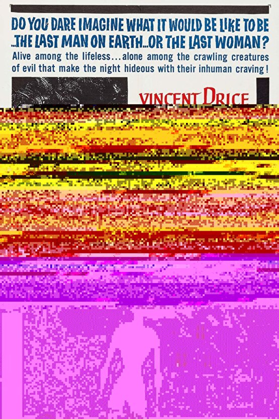 The Last Man on Earth (1964) AFİŞ - POSTER ( FOLYO ) - AFİŞ - POSTER-7374