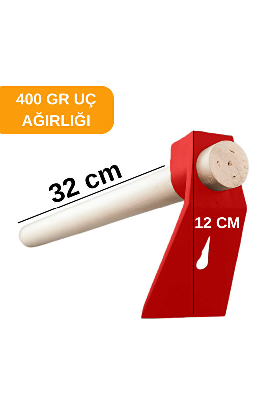 400 GR Çelik Keser Ekonomik Dayanıklı Odun Bahçe Ot Çift Yönlü Ahşap Ergonomik Saplı Profesyonel