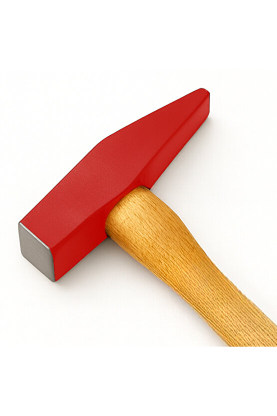 140gr Profesyonel Ahşap Saplı Çift Taraf Çekiç 8 cm Çelik Baş Ergonomik Çakma İnce İşçilik Dayanıklı