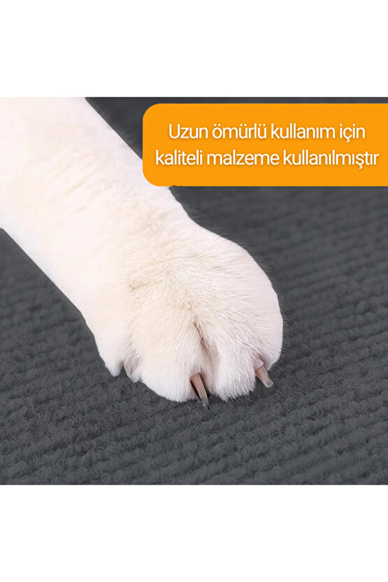 Kedi Tırmalama Halısı Yapışkanlı Her Yüzeye Uygulanabilir Kesilebilir Mobilya Koruyucu Mat (40X50)
