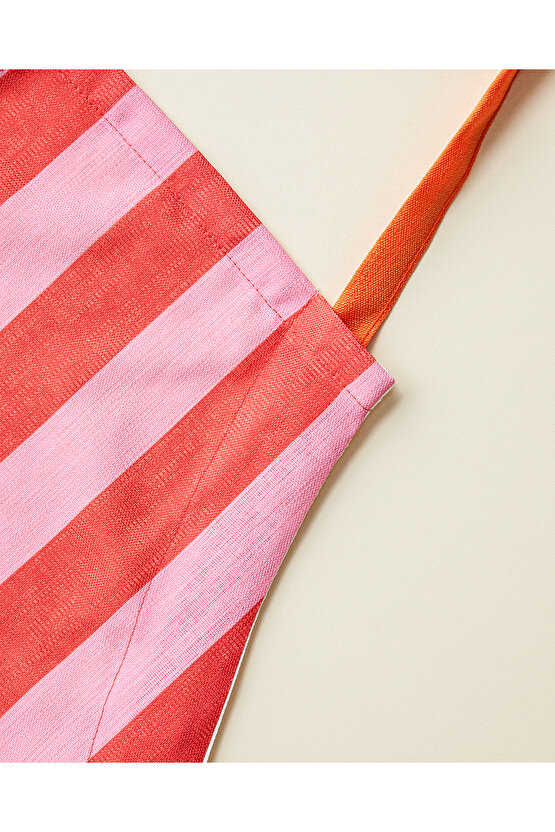 Summer Orange Polyester Mutfak Önlüğü 65x75 cm Kırmızı-Pembe