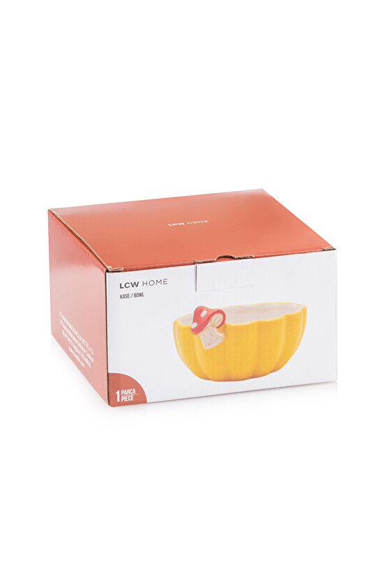 Karişik Mantar Desenli Seramik Kase 15 cm