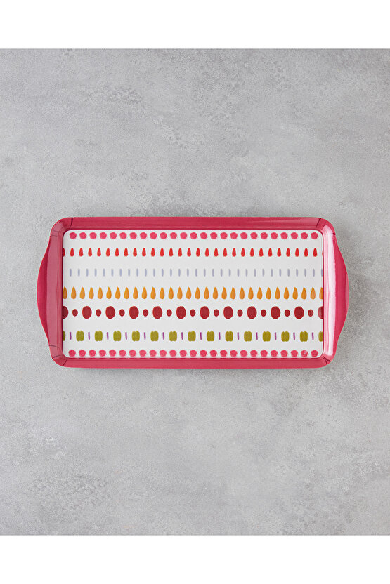 Confetti Melamin Tepsi 37x18 cm Renkli