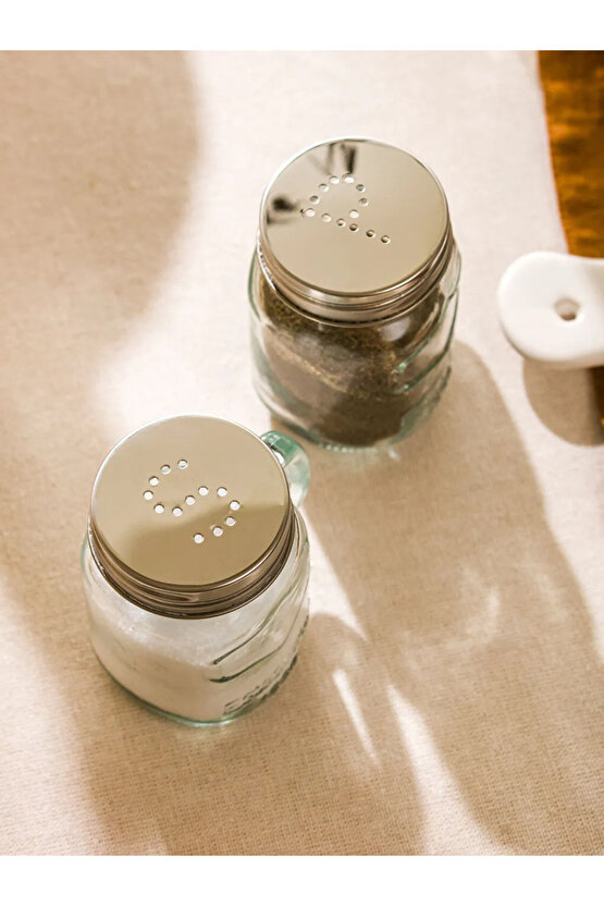 LCW HOMERenksiz Metal Kapaklı Cam Tuzluk Ve Biberlik 1200 Ml