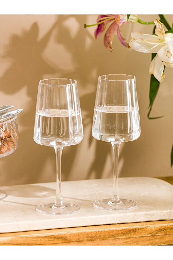 LCW Renksiz Cam Ayaklı Su Bardağı 2li 330 Ml