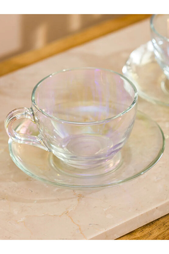 Renksiz 2 Kişilik Cam Fincan Seti 238 ml