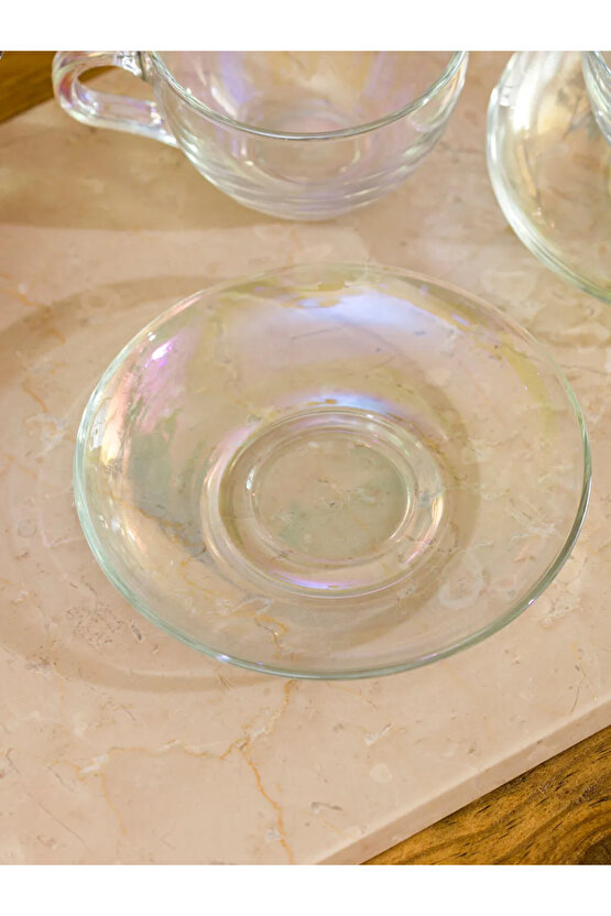 Renksiz 2 Kişilik Cam Fincan Seti 238 ml