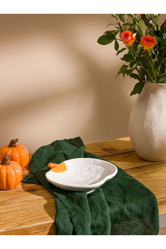 LCW HOME Ekru Bal Kabağı Figürlü Tabak 15 Cm