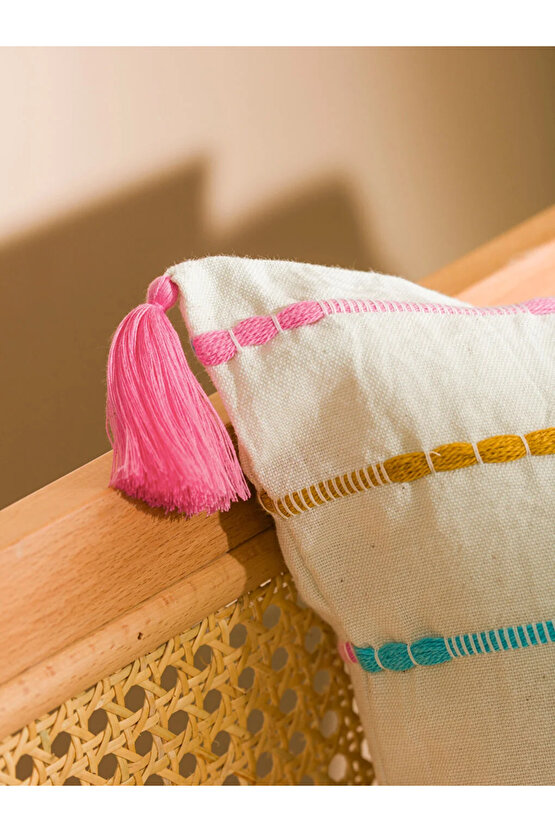 LCW HOME Püsküllü Kırlent Kılıfı 45x45 Cm