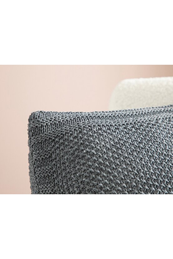 Lerca Triko Kırlent Kılıfı 40x40 Cm Antrasit