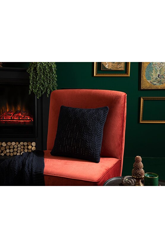 Gemma Husa Tricotaj Pentru Pernuta 40x40 Cm Bleumarin