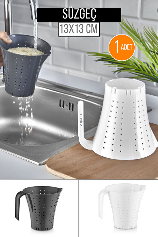 Pratik Pirinç Sebze Meyve Ve Makarana Aktarma - Yıkama Süzgeci