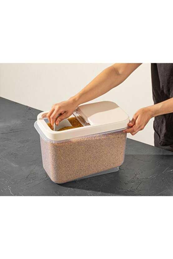 Çok Amaçlı Saklama Kabı 10lt Multibox- Erzak Bakliyat Deterjanlık Saklama Kutusu