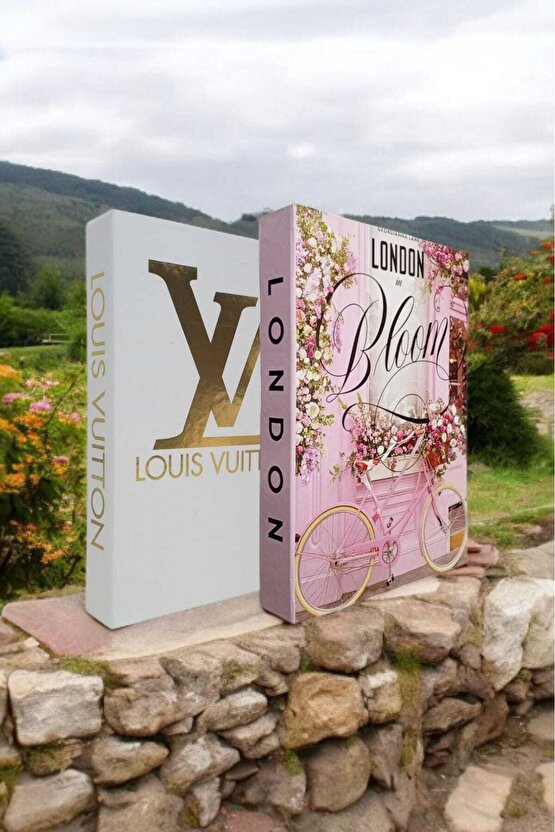 Dekoratif Kitap Görünümlü Kutu 2li Set Decorative Book Looking Box