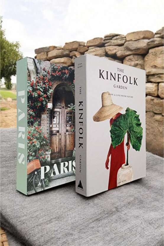 Dekoratif Kitap Görünümlü Kutu 2li Set Decorative Book Looking Box