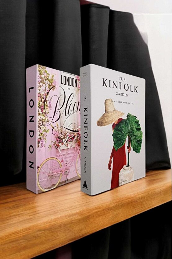 Dekoratif Kitap Görünümlü Kutu 2li Set Decorative Book Looking Box
