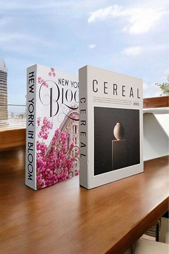 Dekoratif Kitap Görünümlü Kutu 2li Set Decorative Book Looking Box