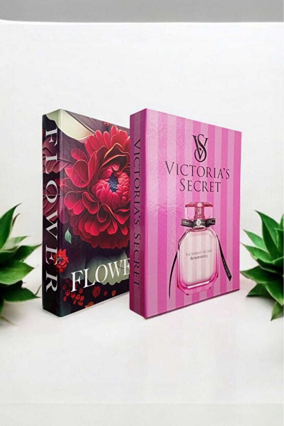 Dekoratif Kitap Görünümlü Kutu 2li Set Decorative Book Looking Box