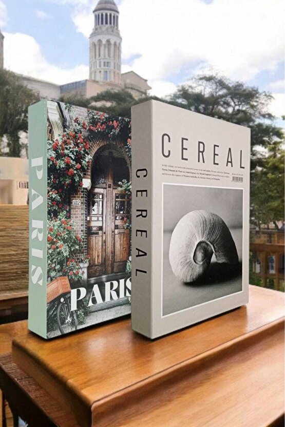Dekoratif Kitap Görünümlü Kutu 2li Set Decorative Book Looking Box