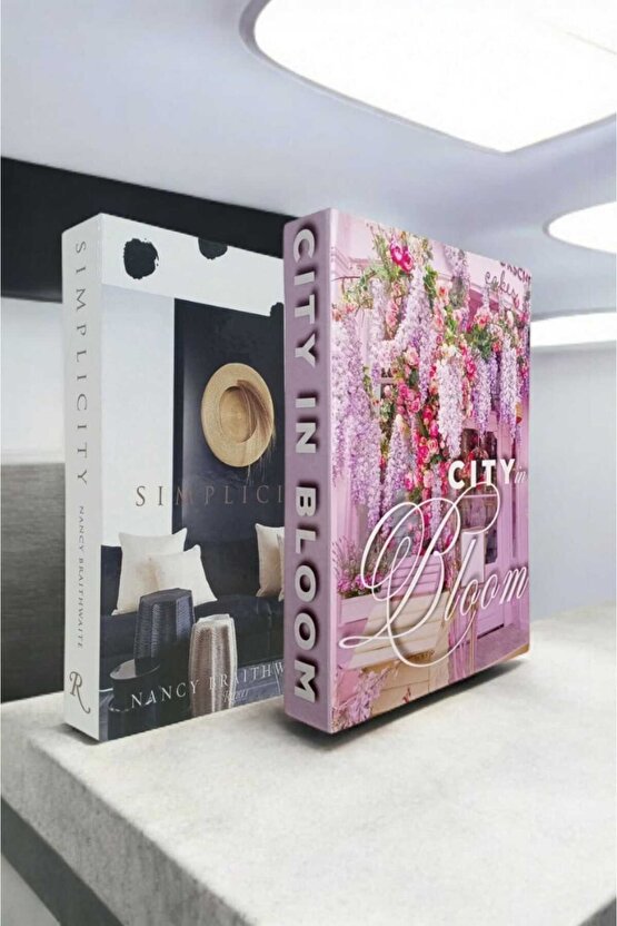 Dekoratif Kitap Görünümlü Kutu 2li Set Decorative Book Looking Box