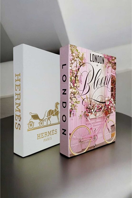 Dekoratif Kitap Görünümlü Kutu 2li Set Decorative Book Looking Box