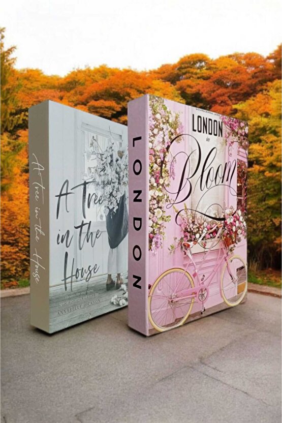 Dekoratif Kitap Görünümlü Kutu 2li Set Decorative Book Looking Box