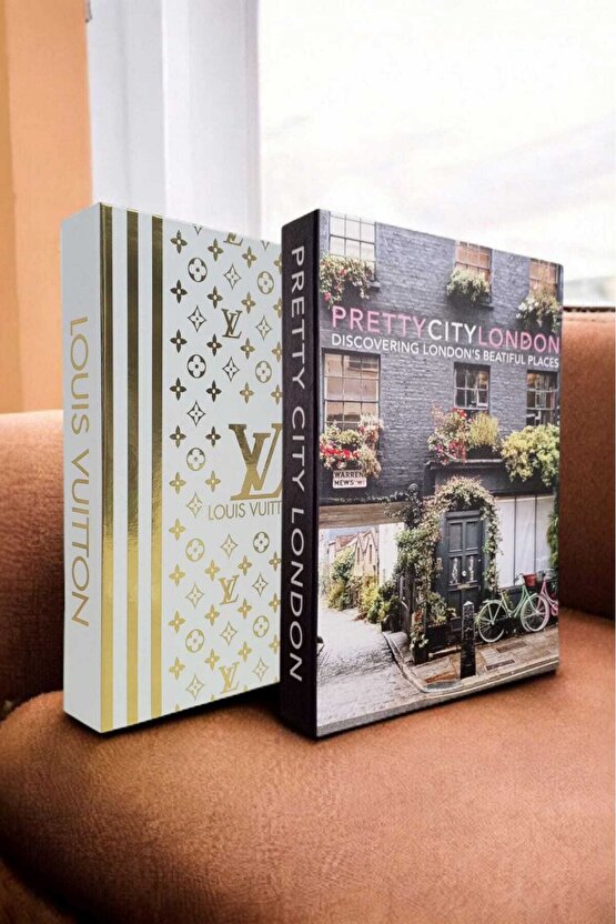 Dekoratif Kitap Görünümlü Kutu 2li Set Decorative Book Looking Box