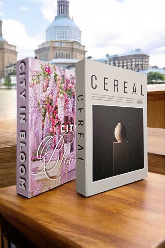 Dekoratif Kitap Görünümlü Kutu 2li Set Decorative Book Looking Box