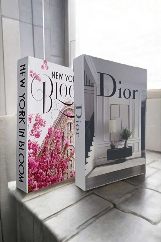 Dekoratif Kitap Görünümlü Kutu 2li Set Decorative Book Looking Box