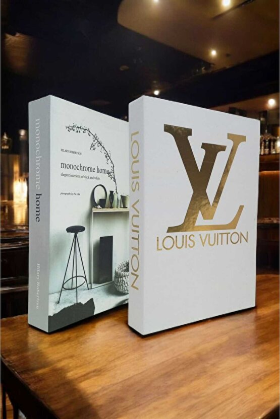 Dekoratif Kitap Görünümlü Kutu 2li Set Decorative Book Looking Box