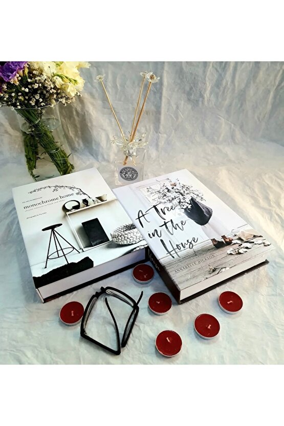 Dekoratif Kitap Görünümlü Kutu 2li Set Decorative Book Looking Box