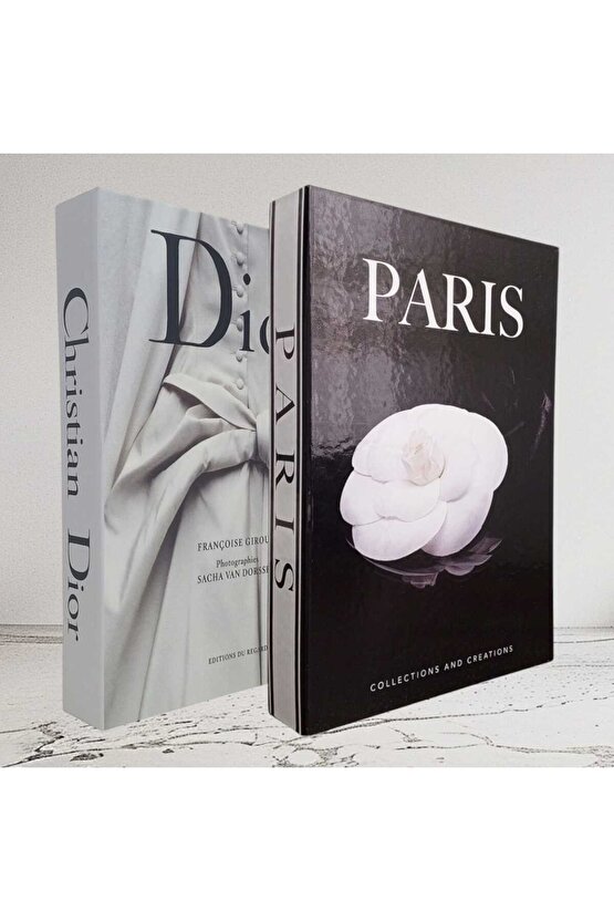 Dekoratif Kitap Görünümlü İçi Açılabilir Kutu 2 Adet