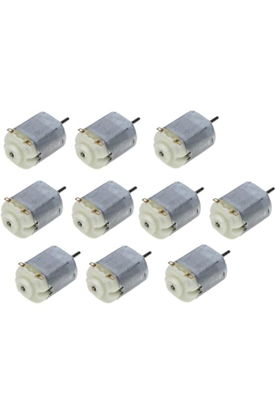 10 Adet Dc Motor Deney Motoru 3V 6V Motor Yüksek Devir Dinamo Motor D.M