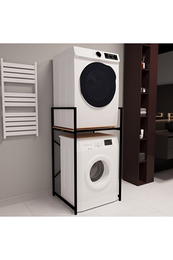 Banyo Rafı Çamaşır ve Kurutma Makinesi Dolabı Çam 1623