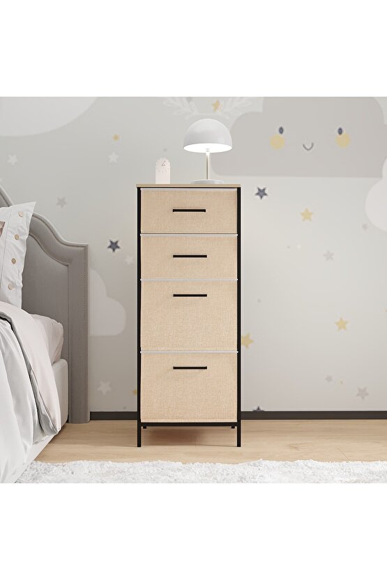 Çocuk 4 Çekmeceli Komodin Sehpa
