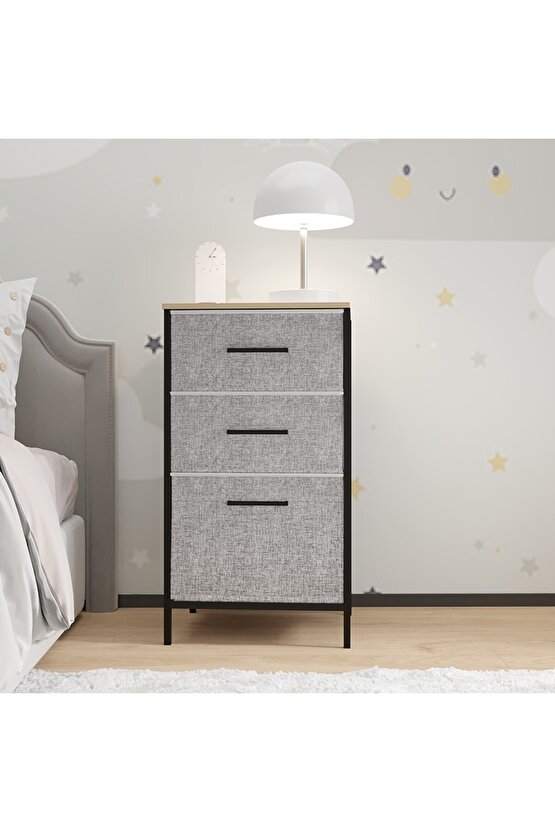 Çocuk 3 Çekmeceli Orta Boy Komodin Sehpa