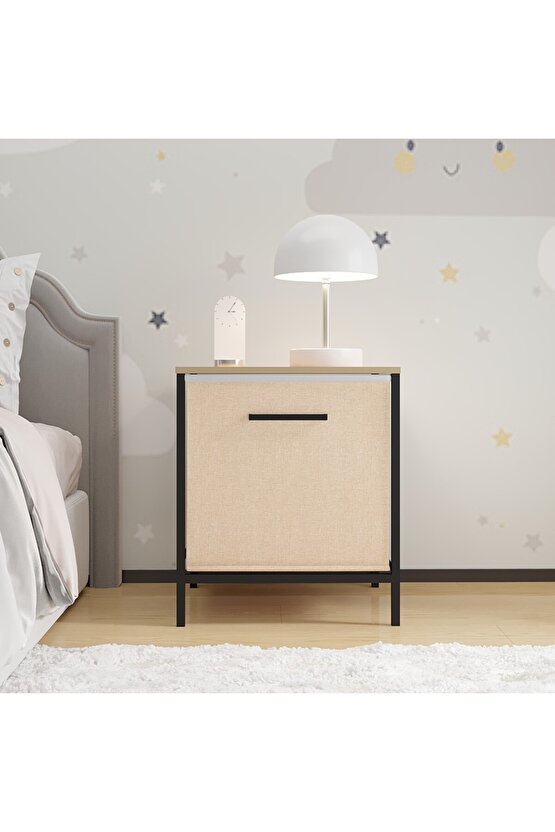 Çocuk Dolap 1 Çekmeceli Komodin Sehpa Çam 1598