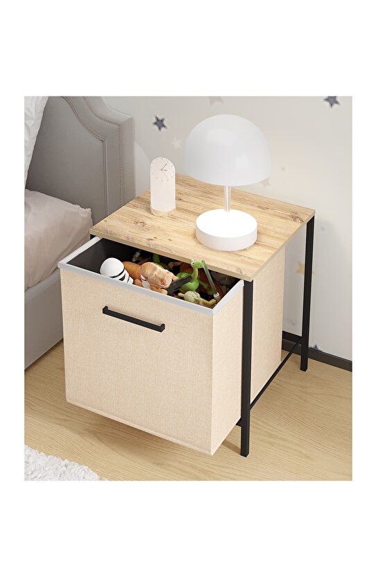 Çocuk Dolap 1 Çekmeceli Komodin Sehpa Çam 1598