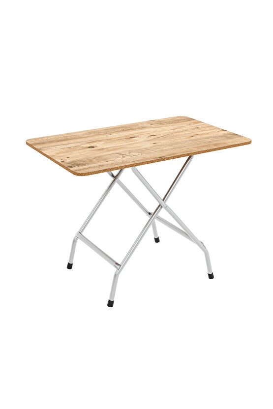 Katlanabilir Kırma Çalışma Masası Atlantik Çam Desen 50x80 Katlanabilir Mutfak Masası