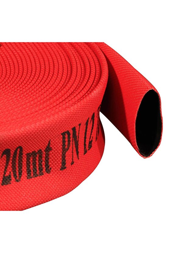 2 Içi Termoplast Dışı Pu Kaplı Kırmızı 20 Mt Yangın Hortumu Ts 9222 - Ts En 14540 Belgeli Hortum