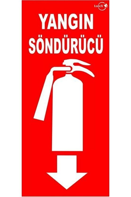 FOSFORSUZ Yangın Tüpü Söndürme Cihazı Levhası FOLYO BASKI