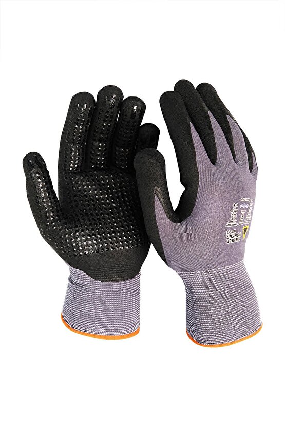 BESTGUARD TBW51 MİKRO KÖPÜK NİTRİL KAPLAMA AVUÇ İÇİ DOTLU İŞ ELDİVENİ