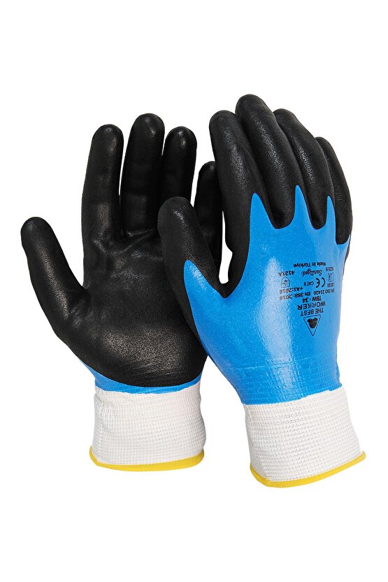 BESTGUARD TBW34 ÇİFT KAPLI MAVİ ELDİVEN