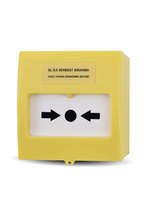 Teknim Tfb-3165y El Ile Serbest Bırakma Butonu Gazlı Yangın Söndürme Için Sarı