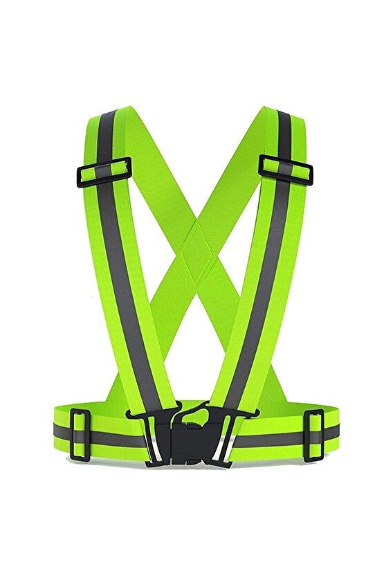 Yüksek Görünürlüklü Reflektörlü Ayarlanabilir Motosiklet Yeleği Reflektörlü Yeni Yasaya Uygun