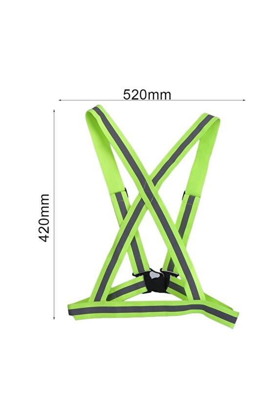 Yüksek Görünürlüklü Reflektörlü Ayarlanabilir Motosiklet Yeleği Reflektörlü Yeni Yasaya Uygun
