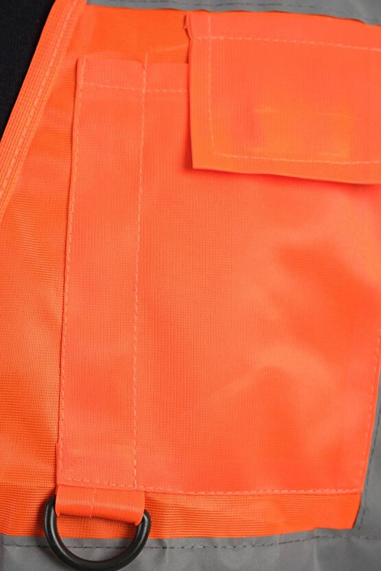 Motosiklet Yüksek Görünümlü Yelek Reflektörlü Fermuarlı Reflektik Motorcu Yelek Yeni Yasaya Uygun M